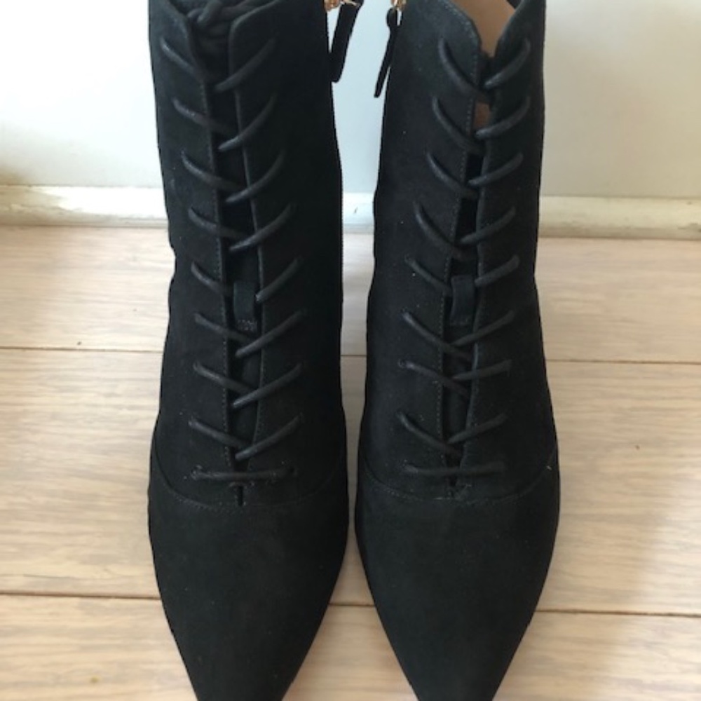 Fiona Lace- up booties Jcrew